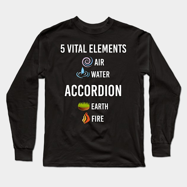 5 Elements Accordion Long Sleeve T-Shirt by blakelan128